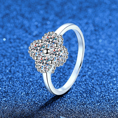 [Loran]ELEGANT FOUR-LEAF CLOVER MOISSANITE RING