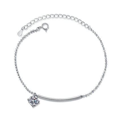 [Loran]ELEGANT HALF-MOON CURVE MOISSANITE BRACELET