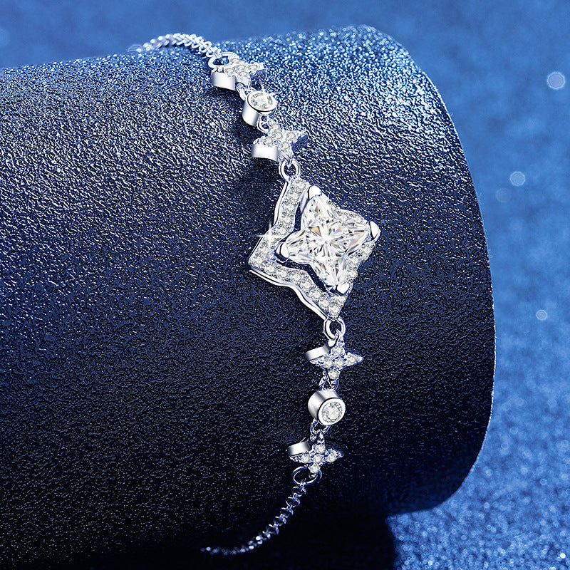 [Loran]MARQUISE-CLOVER MOISSANITE BRACELET