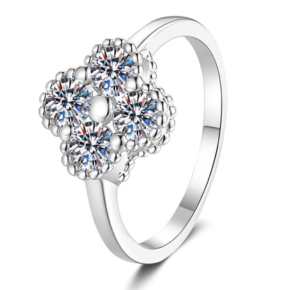 [Loran]ELEGANT FOUR-LEAF CLOVER MOISSANITE RING