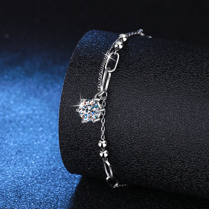 [Loran]CLASSIC SOLITAIRE MOISSANITE BRACELET
