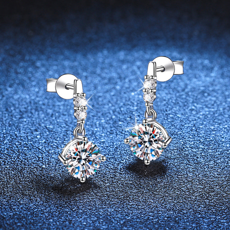 [Loran]DYNAMIC TASSEL MOISSANITE DROP EARRINGS