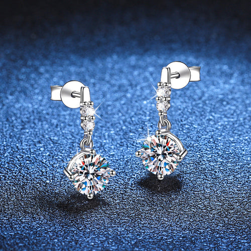 [Loran]DYNAMIC TASSEL MOISSANITE DROP EARRINGS