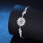 [Loran]RADIANT SUNFLOWER MOISSANITE BRACELET