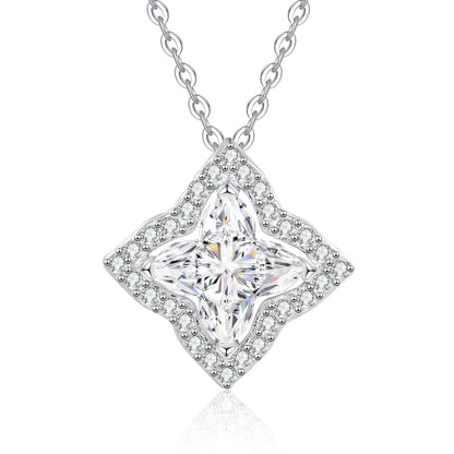 [Loran]STAR-CLOVER MOISSANITE NECKLACE