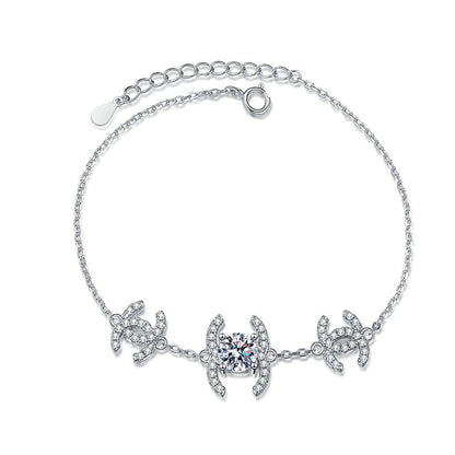 [Loran]CLASSIC INTERLOCKING MOISSANITE BRACELET