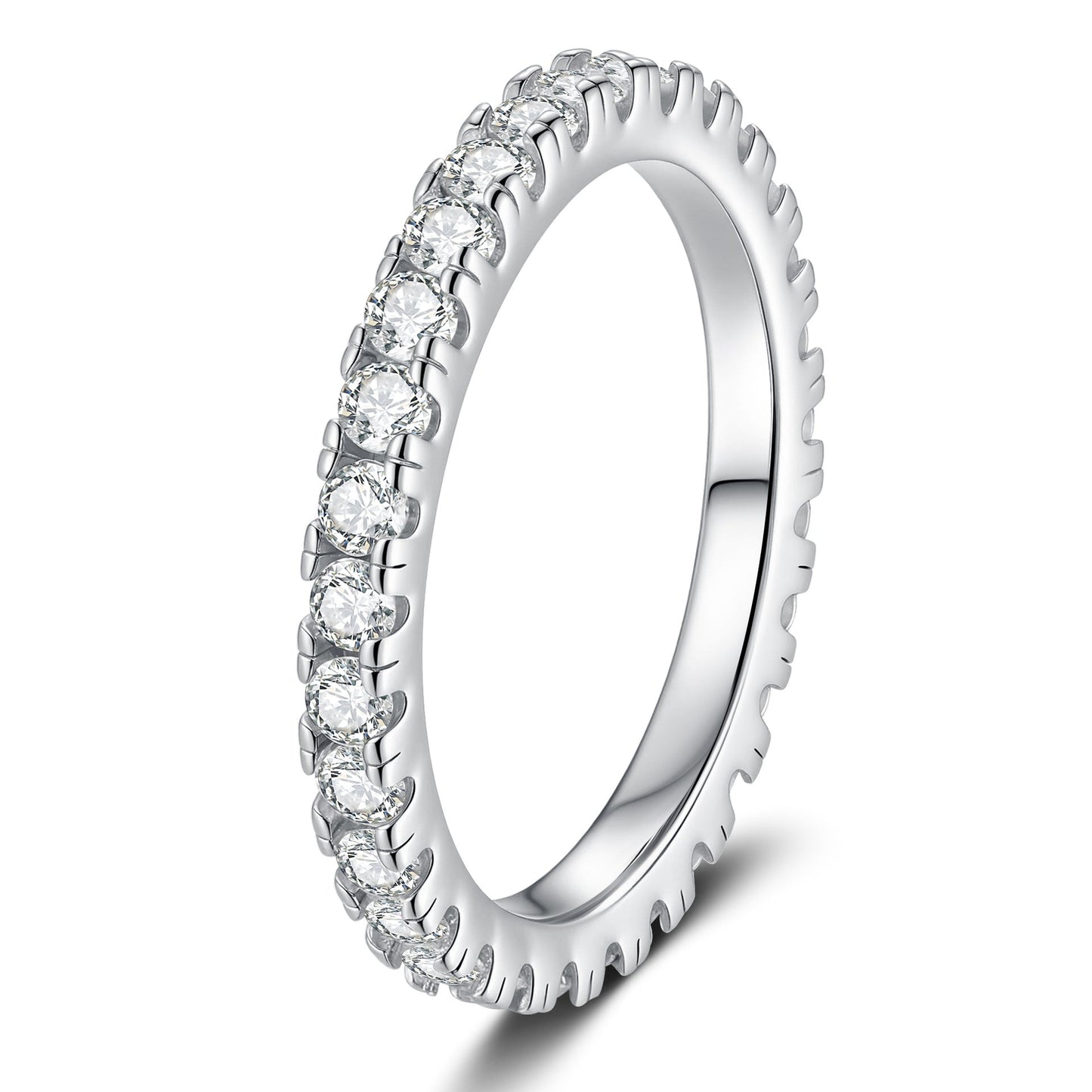 [Loran]DAINTY 0.87CT FULL ETERNITY MOISSANITE RING