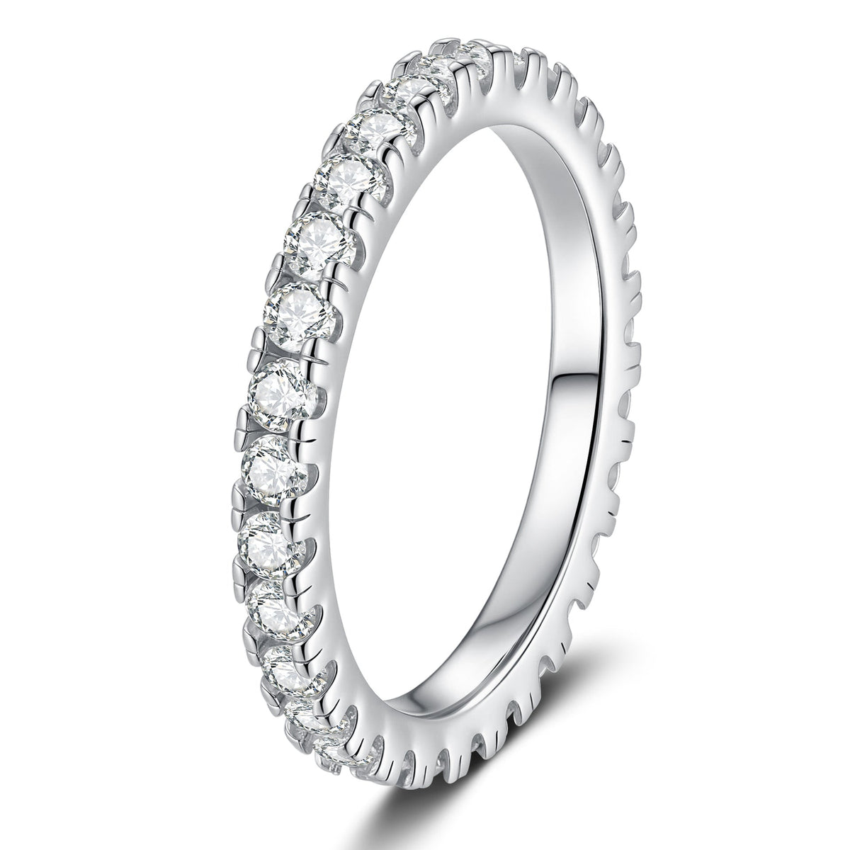 [Loran]DAINTY 0.87CT FULL ETERNITY MOISSANITE RING