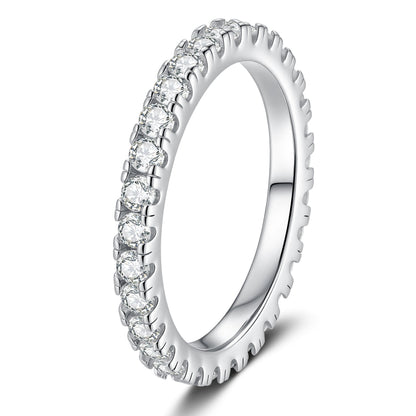 [Loran]DAINTY 0.87CT FULL ETERNITY MOISSANITE RING