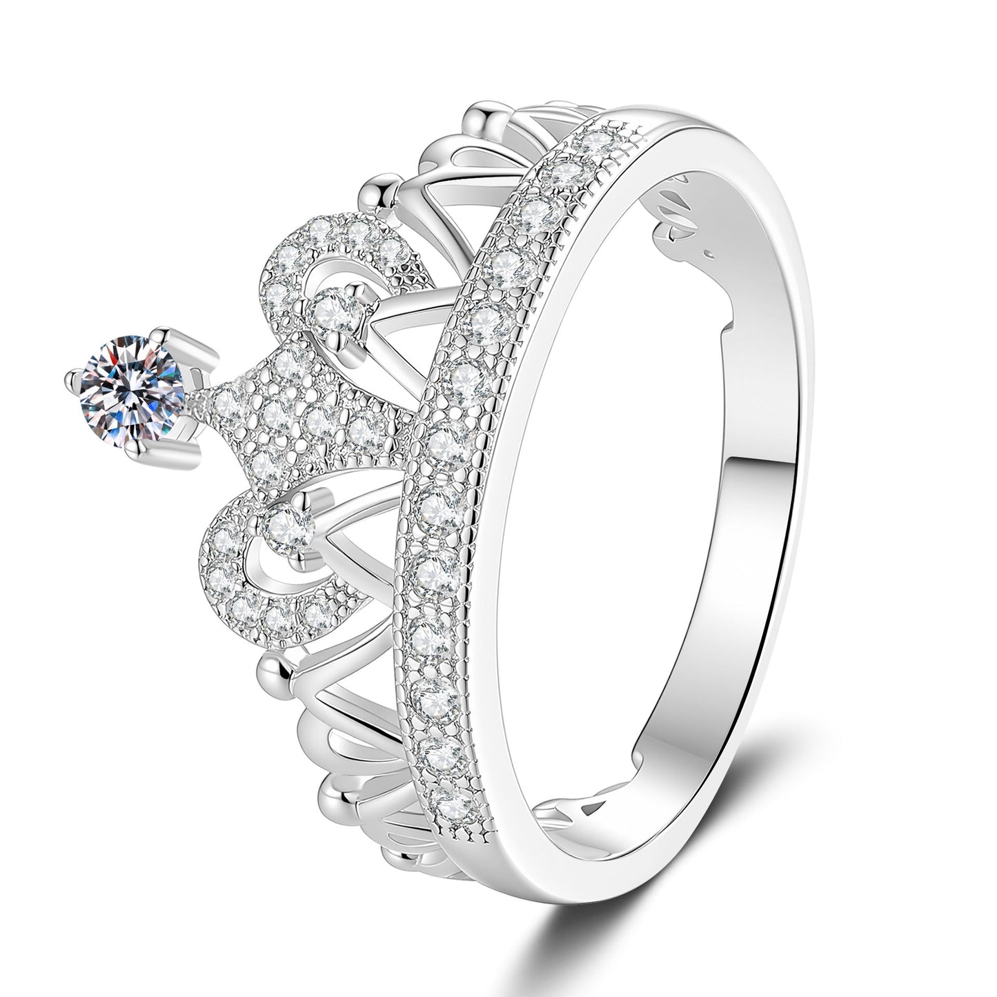 [Loran]DREAMY CROWN MOISSANITE RING - 1.2CT ELEGANT PRINCESS STYLE