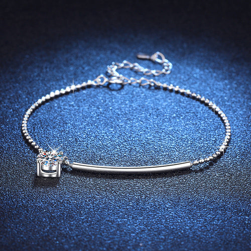 [Loran]ELEGANT HALF-MOON CURVE MOISSANITE BRACELET