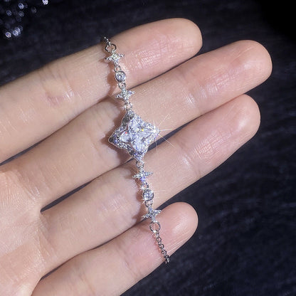 [Loran]MARQUISE-CLOVER MOISSANITE BRACELET