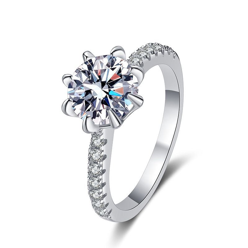 [Loran]BOLD TIGER CLAW MOISSANITE ENGAGEMENT RING