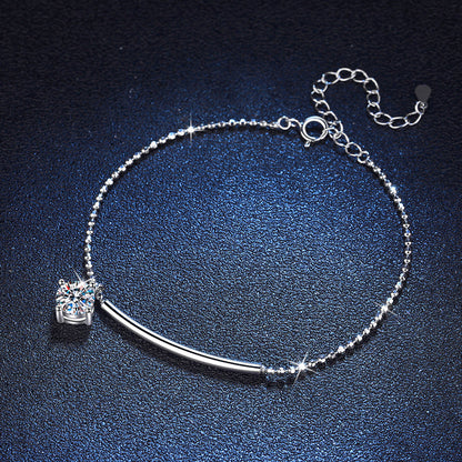 [Loran]ELEGANT HALF-MOON CURVE MOISSANITE BRACELET