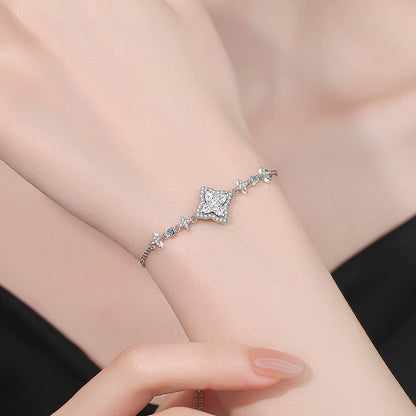 [Loran]MARQUISE-CLOVER MOISSANITE BRACELET