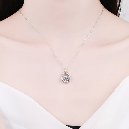 [Loran]DANCING WATER DROP MOISSANITE NECKLACE