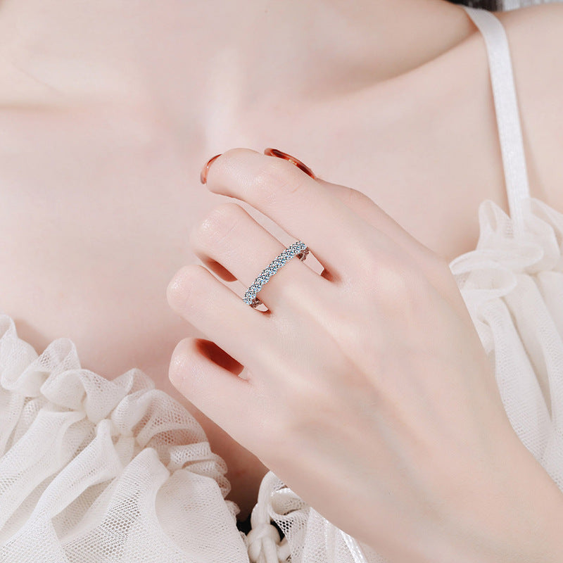 [Loran]LUXURIOUS 2.2 CARAT FULL ETERNITY MOISSANITE RING