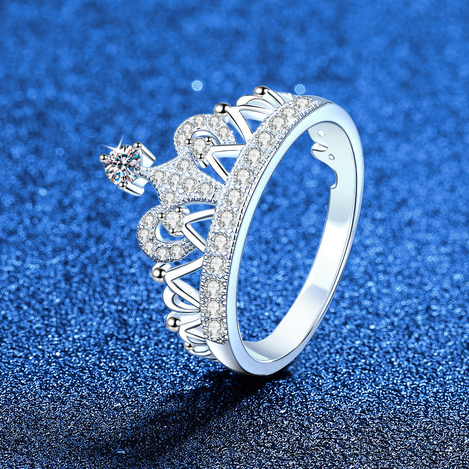 [Loran]DREAMY CROWN MOISSANITE RING - 1.2CT ELEGANT PRINCESS STYLE