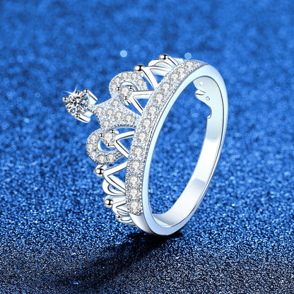 [Loran]DREAMY CROWN MOISSANITE RING - 1.2CT ELEGANT PRINCESS STYLE