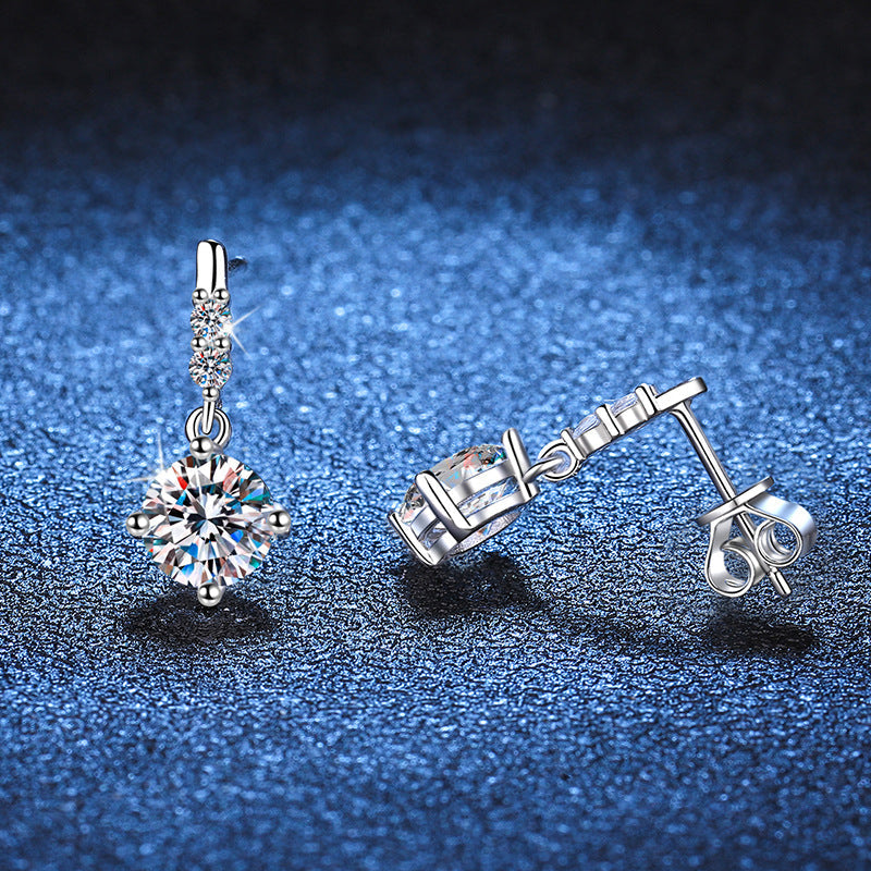 [Loran]DYNAMIC TASSEL MOISSANITE DROP EARRINGS