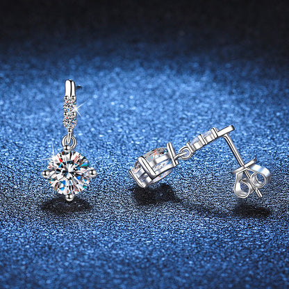 [Loran]DYNAMIC TASSEL MOISSANITE DROP EARRINGS