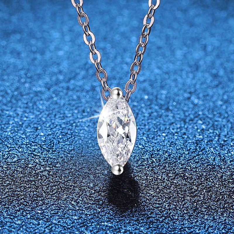 [Loran]SOPHISTICATED MARQUISE-CUT MOISSANITE PENDANT NECKLACE
