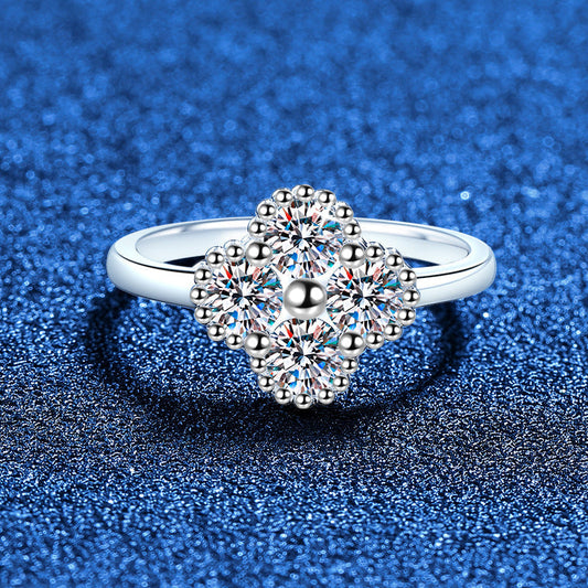 [Loran]ELEGANT FOUR-LEAF CLOVER MOISSANITE RING