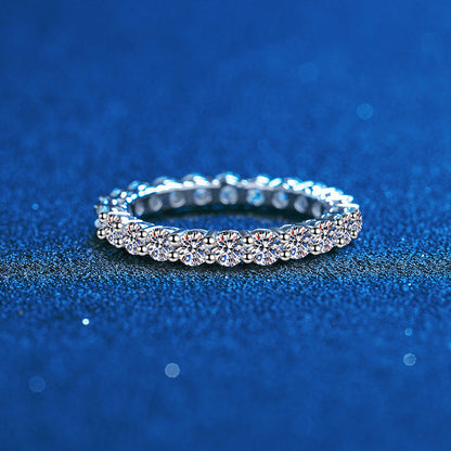 [Loran]LUXURIOUS 2.2 CARAT FULL ETERNITY MOISSANITE RING