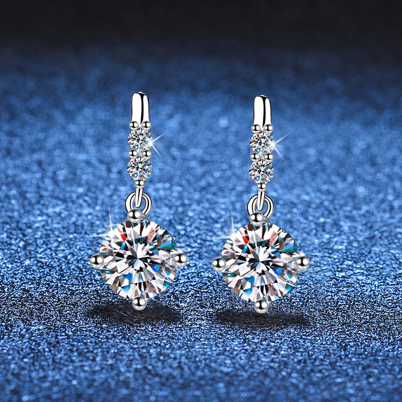 [Loran]DYNAMIC TASSEL MOISSANITE DROP EARRINGS