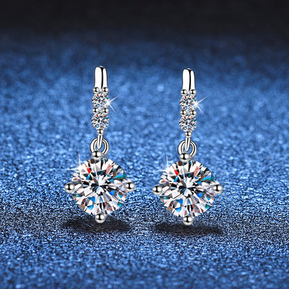 [Loran]DYNAMIC TASSEL MOISSANITE DROP EARRINGS