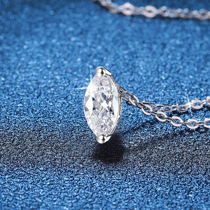 [Loran]SOPHISTICATED MARQUISE-CUT MOISSANITE PENDANT NECKLACE