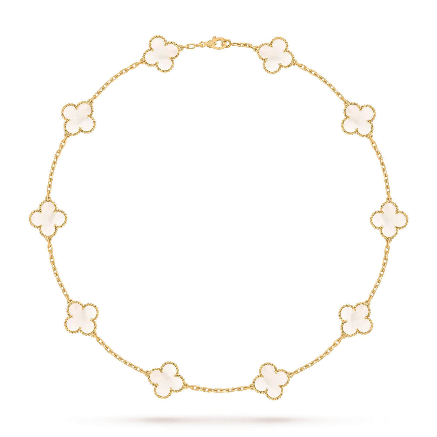 [Loran]CLASSIC LUCKY 10-MOTIF CLOVER NECKLACE GOLD COLLECTION