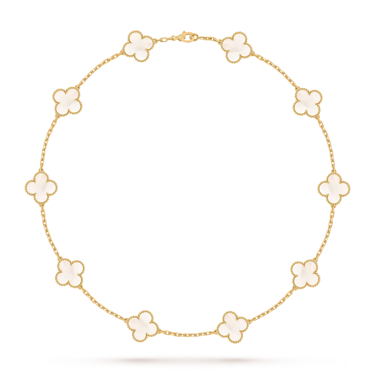 [Loran]CLASSIC LUCKY 10-MOTIF CLOVER NECKLACE GOLD COLLECTION