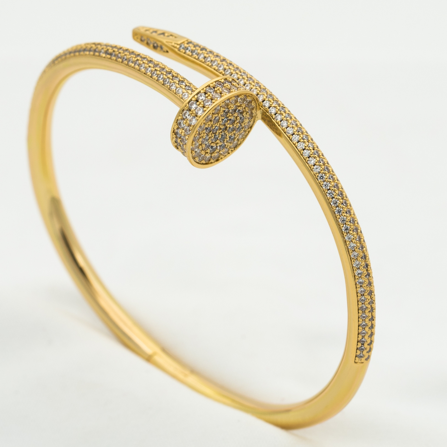 [Loran]JUSTE UN CLOU 3.5MM FULL PAVÉ NAIL BANGLE