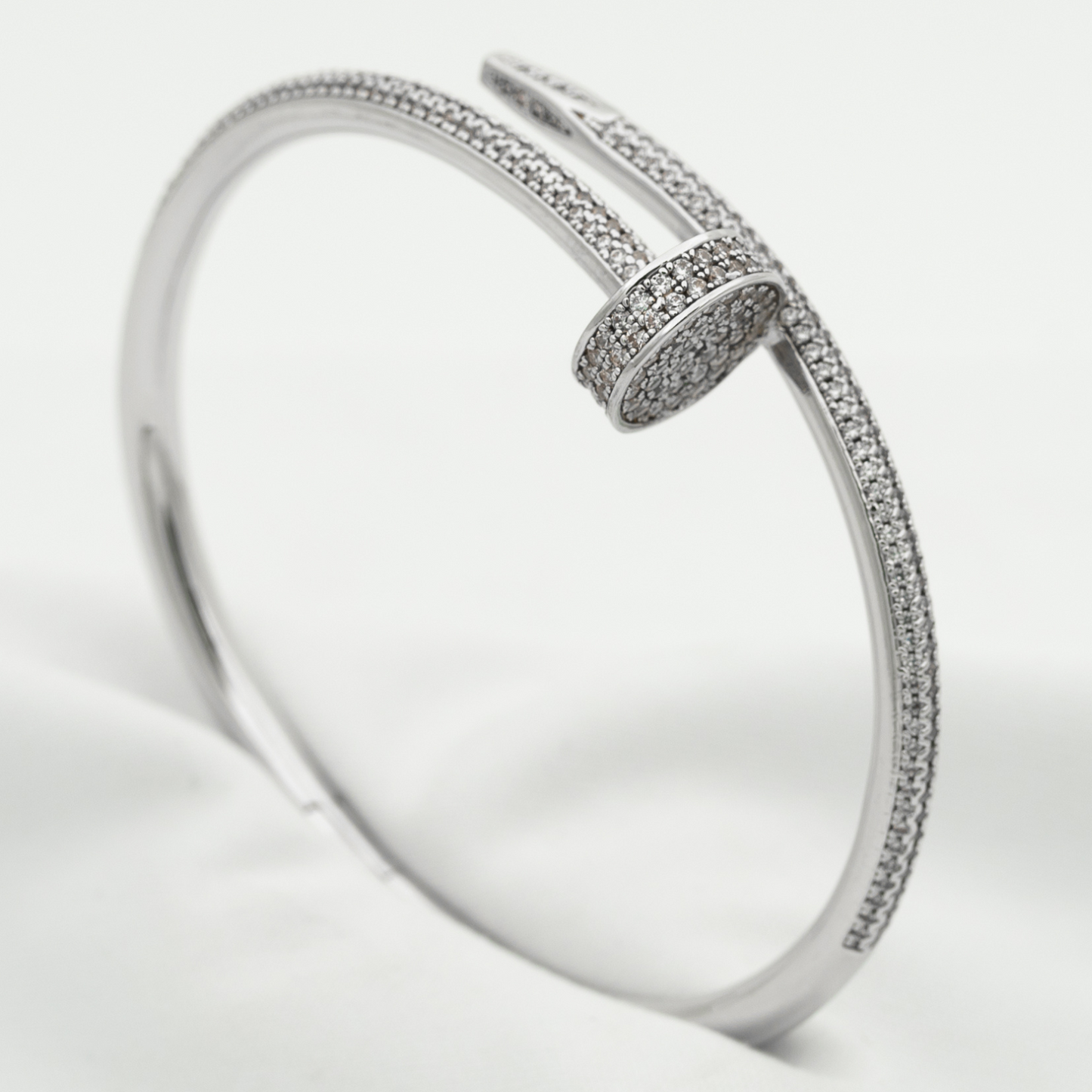 [Loran]JUSTE UN CLOU 3.5MM FULL PAVÉ NAIL BANGLE