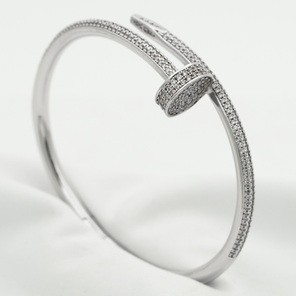 [Loran]JUSTE UN CLOU 3.5MM FULL PAVÉ NAIL BANGLE