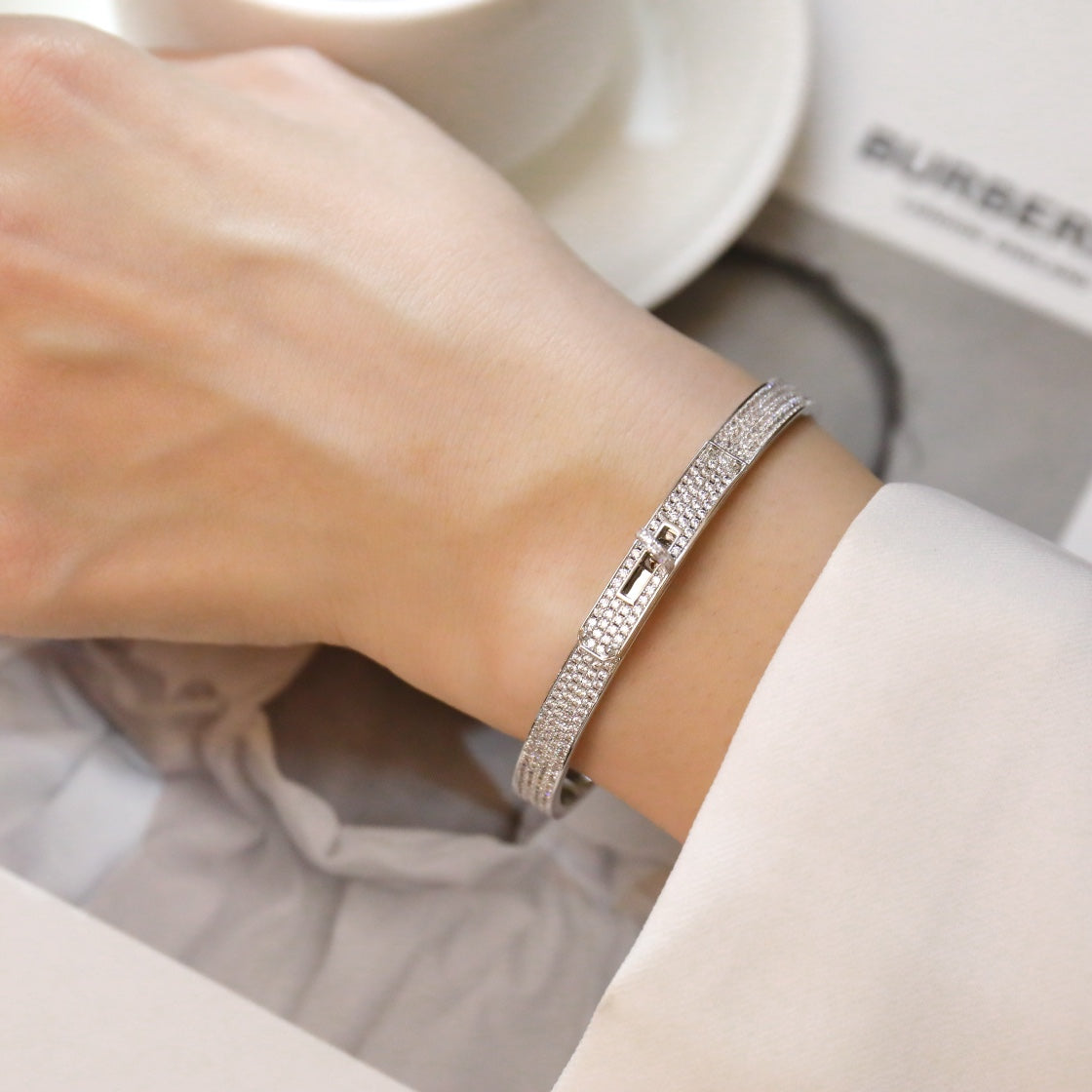 [Loran]KELLY BRACELET DIAMOND PAVED