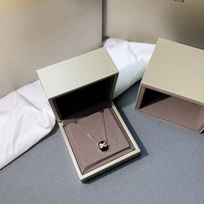 [Loran]JEUX DE ROSE GOLD DIAMOND NECKLACE