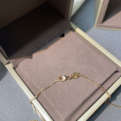 [Loran]JEUX DE ROSE GOLD DIAMOND NECKLACE