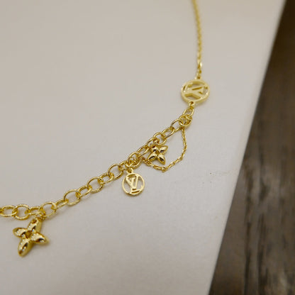 [Loran]BLOOMING SUPPLE NECKLACE BRASS