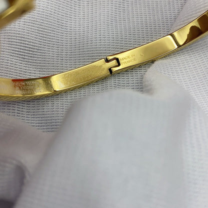 [Loran]CLASSIC HM CLIC WHITE 8MM ENAMEL BRACELET