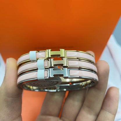[Loran]CLASSIC HM CLIC  PINK 8MM ENAMEL BRACELET