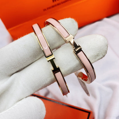 [Loran]CLASSIC HM CLIC  PINK 8MM ENAMEL BRACELET