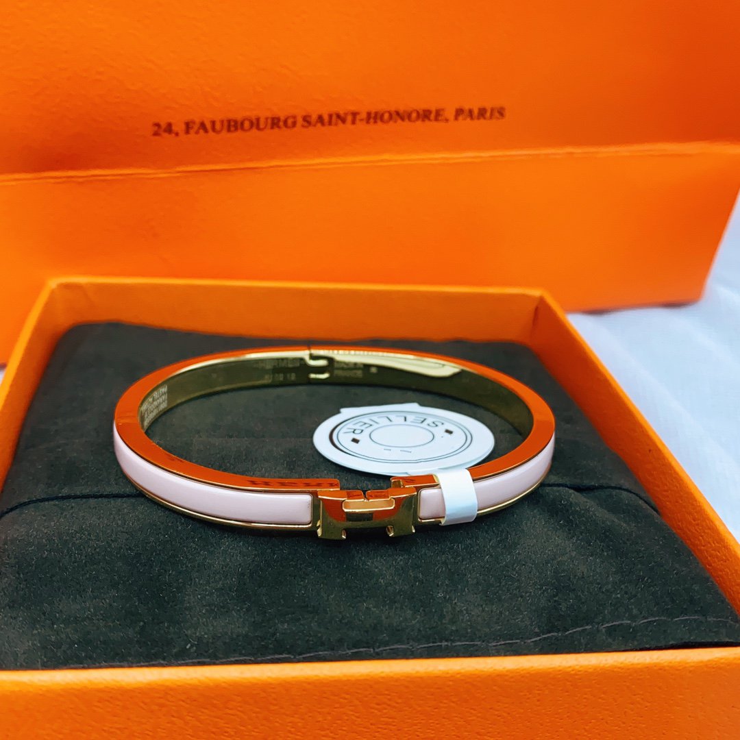[Loran]CLASSIC HM CLIC  PINK 8MM ENAMEL BRACELET