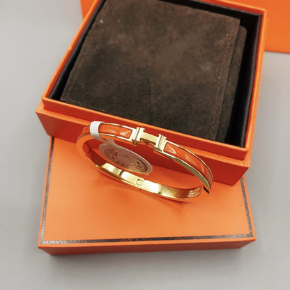 [Loran]CLASSIC HM CLIC RED 8MM ENAMEL BRACELET