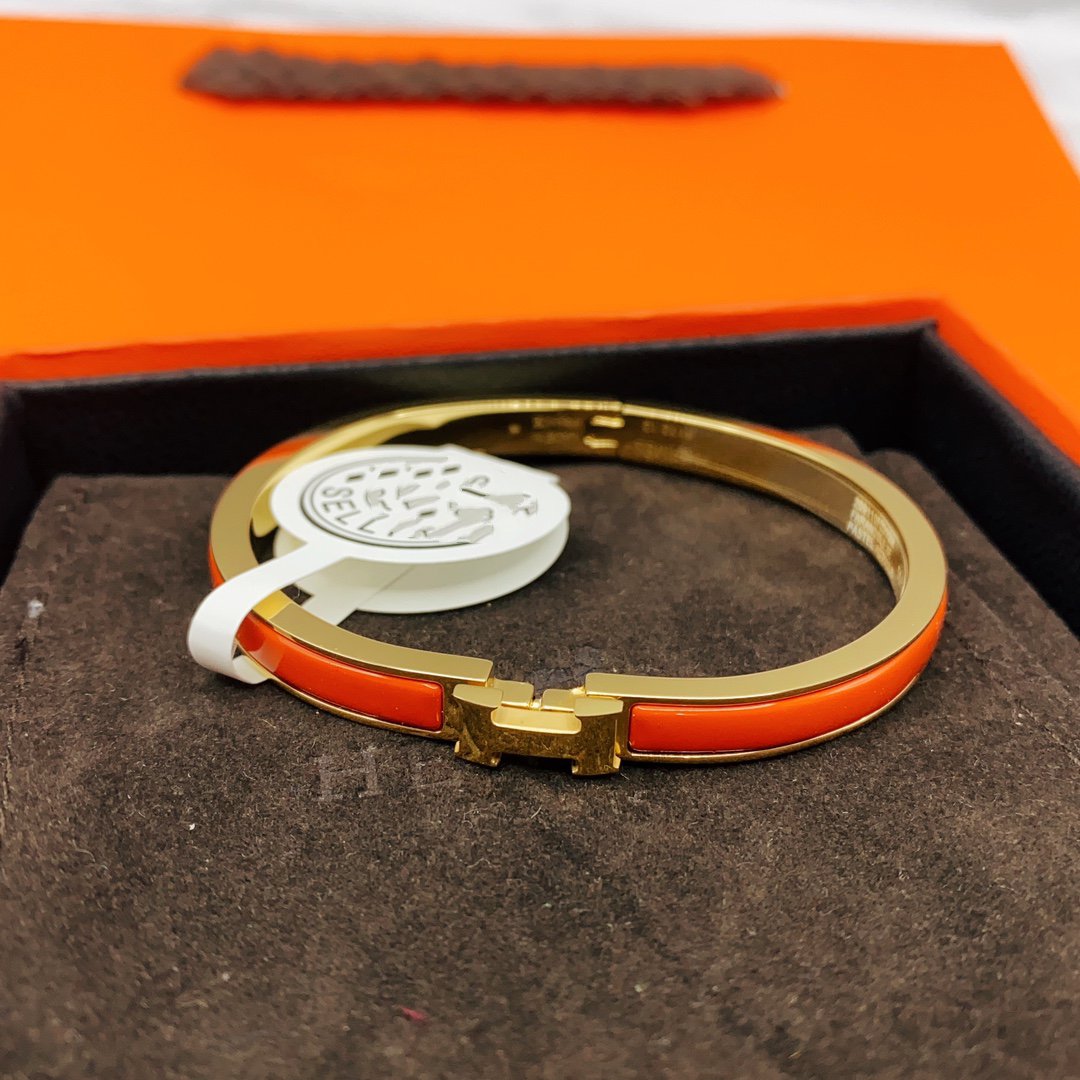 [Loran]CLASSIC HM CLIC RED 8MM ENAMEL BRACELET