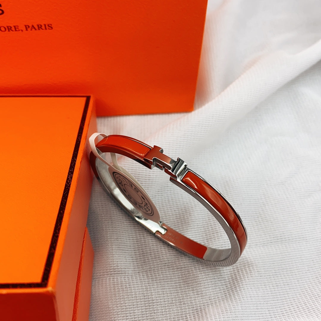 [Loran]CLASSIC HM CLIC RED 8MM ENAMEL BRACELET