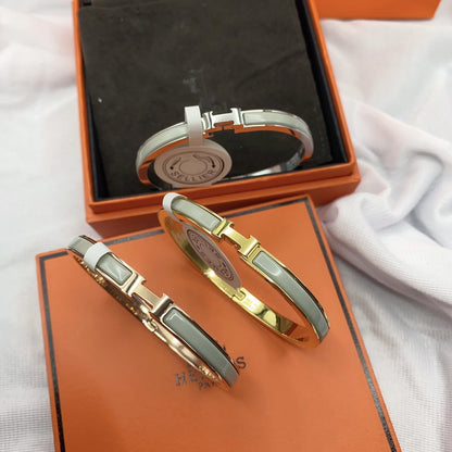 [Loran]CLASSIC HM CLIC GREEN 8MM ENAMEL BRACELET