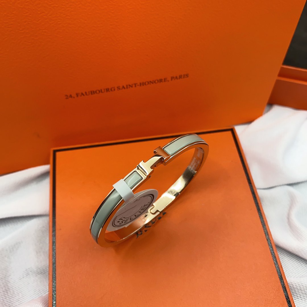 [Loran]CLASSIC HM CLIC GREEN 8MM ENAMEL BRACELET