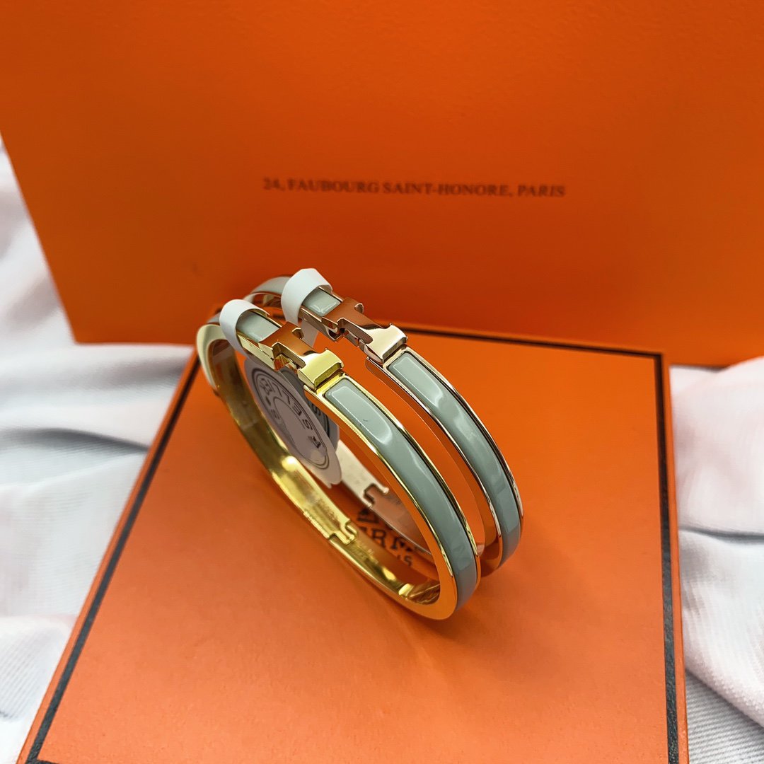 [Loran]CLASSIC HM CLIC GREEN 8MM ENAMEL BRACELET